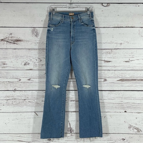MOTHER The Hustler Ankle Fray Jeans - Thrilling Shots - Sz - 28 (B655) - Picture 1 of 12